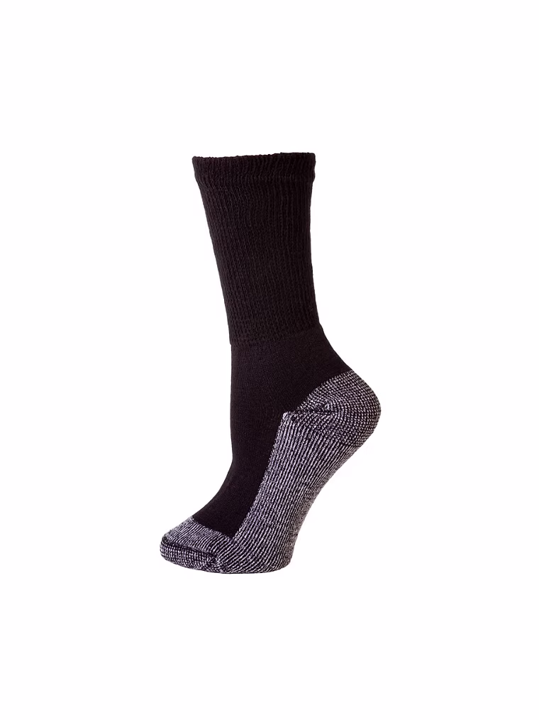 Premium Cotton Socks with silver infused bottom Black (Men) s200